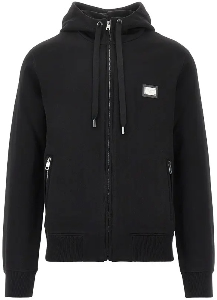 Bluza trening Full-zip hoodie with logo plate
