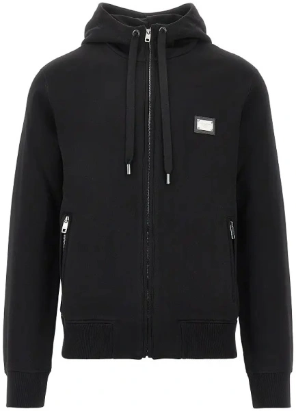 Bluza trening Full-zip hoodie with logo plate
