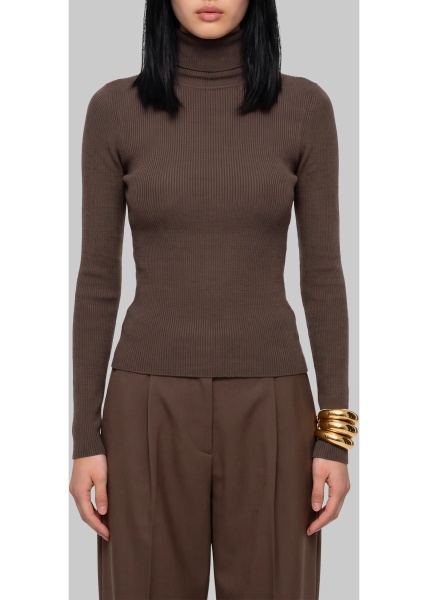 Bluza Turtleneck In Wool Yarn