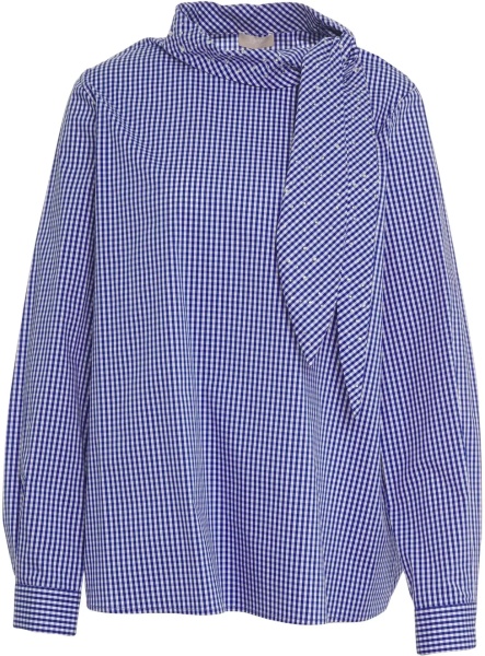 Bluze Striped blouse with bow collar Liu Jo White Striped blouse with bow collar