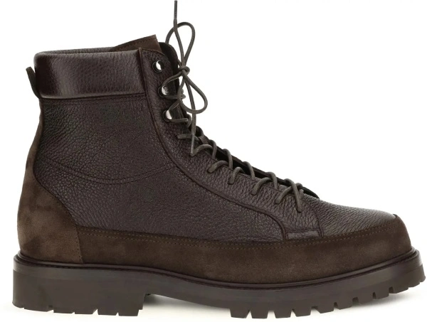 Bocanci Lace-up deer leather and suede ankle Boots