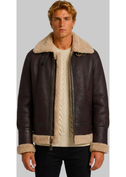 Bomber Cordovan Shearling Aviator Bomber