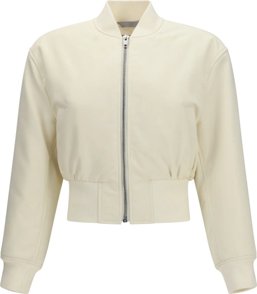 Bomber Cropped Bomber Jacket in technical faille