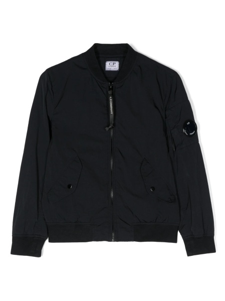 Bomber jacket C.P. Company albastra din poliamida