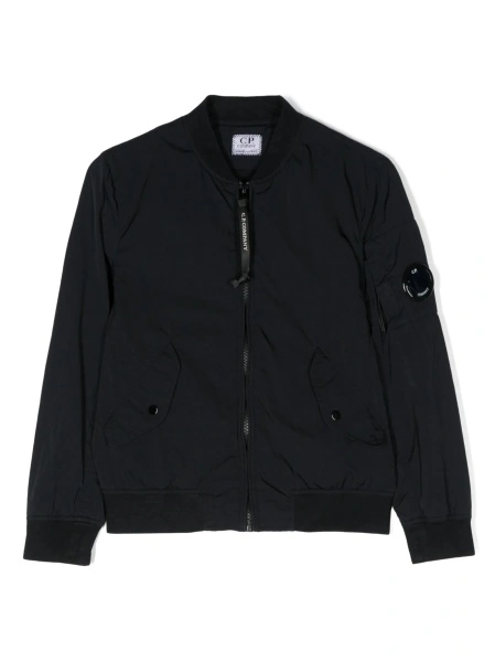 Bomber jacket C.P. Company albastra din poliamida
