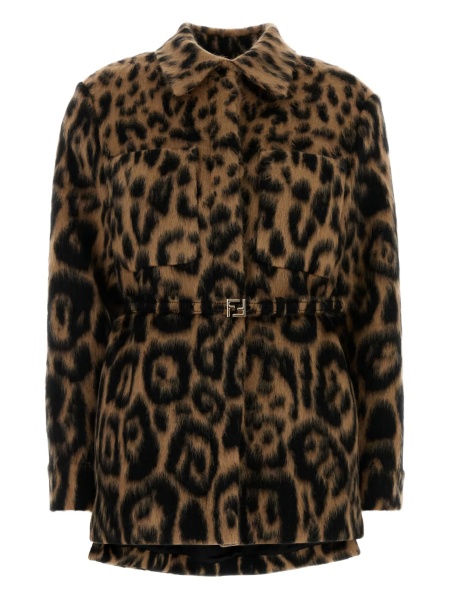 Bomber jacket Fendi maro din lana