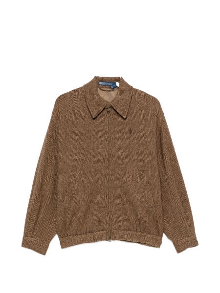 Bomber jacket Ralph Lauren maro din lana