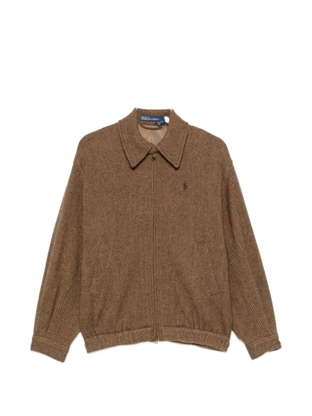 Bomber jacket Ralph Lauren maro din lana