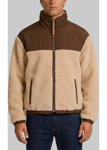 Bomber Zip Jacket With Nylon Inserts