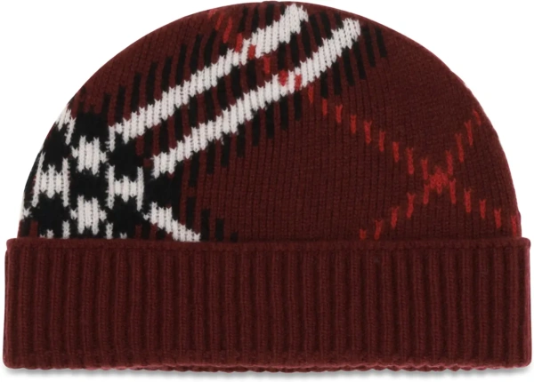 Caciula Cashmere Check Beanie