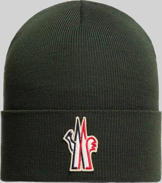 Caciula Dark Wool Beanie With Logo
