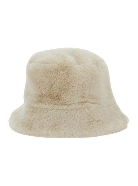 Caciula White Ecoleather Fisherman Hat for Women