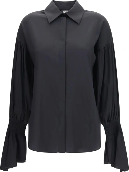 Camasa casual EllA neagra din matase