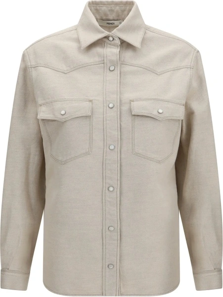 Camasa casual Fendi din denim