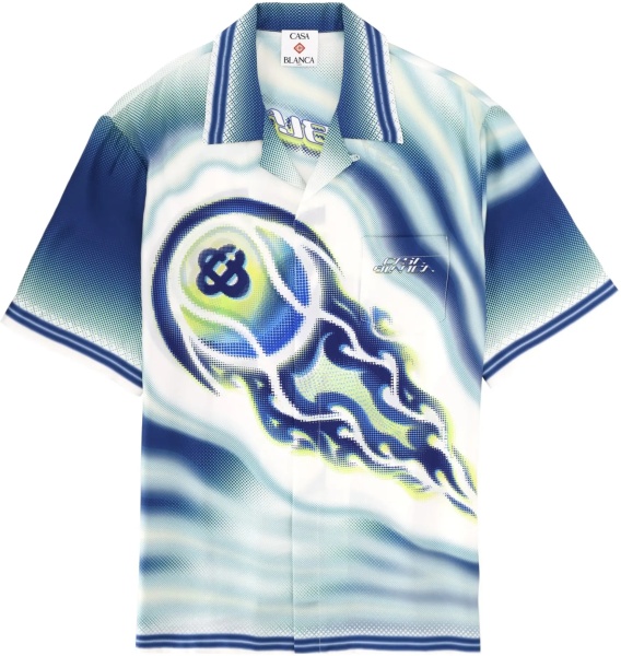 Camasa casual "Flaming Tennis Ball" Shirt