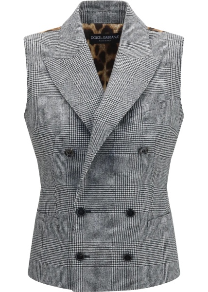 Camasa casual Prince of wales double breasted Vest
