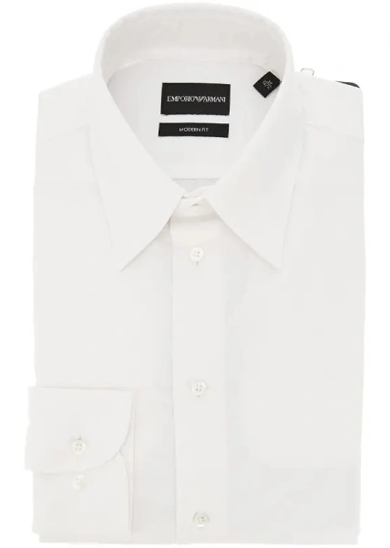 Camasa Emporio Armani alba din bumbac
