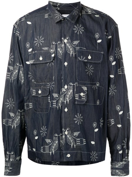 Camasa ENGINEERED GARMENTS albastra