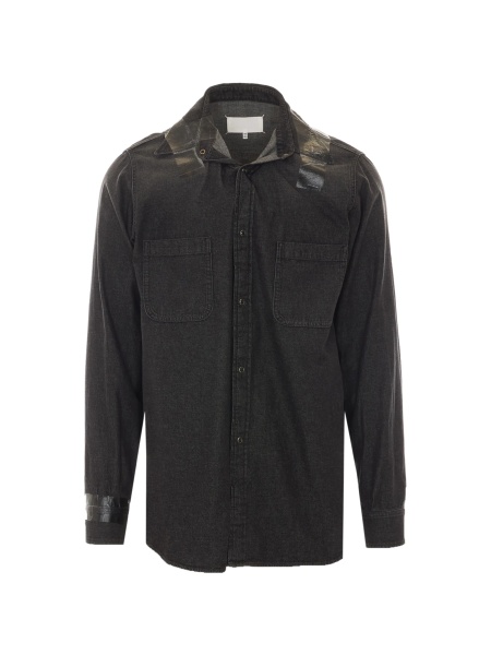 Camasa Maison Margiela neagra din bumbac