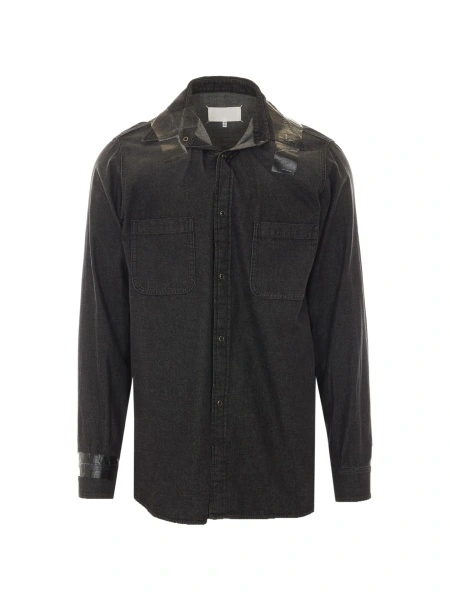 Camasa Maison Margiela neagra din bumbac