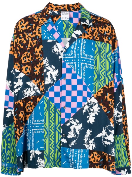 Camasa Marcelo Burlon albastra