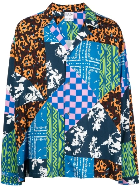 Camasa Marcelo Burlon albastra
