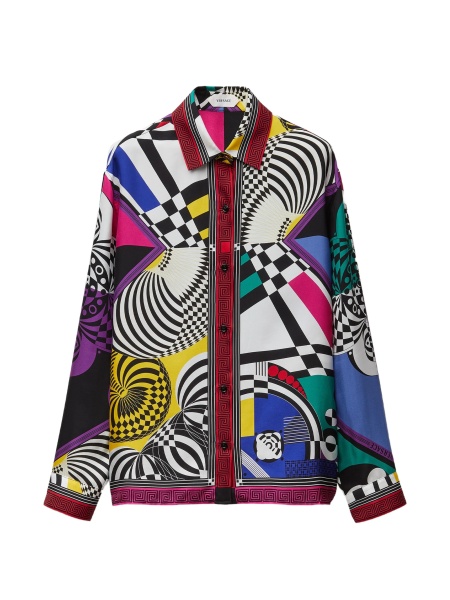 Camasa Versace alba din matase