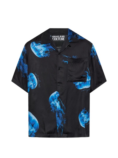 Camasa Versace Jeans Couture neagra din vascoza