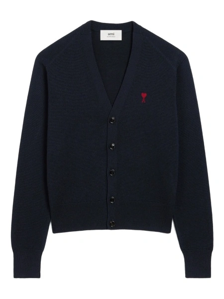 Cardigan AMI Paris ami de coeur albastru