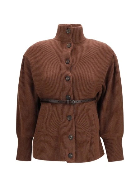 Cardigan Brunello Cucinelli maro