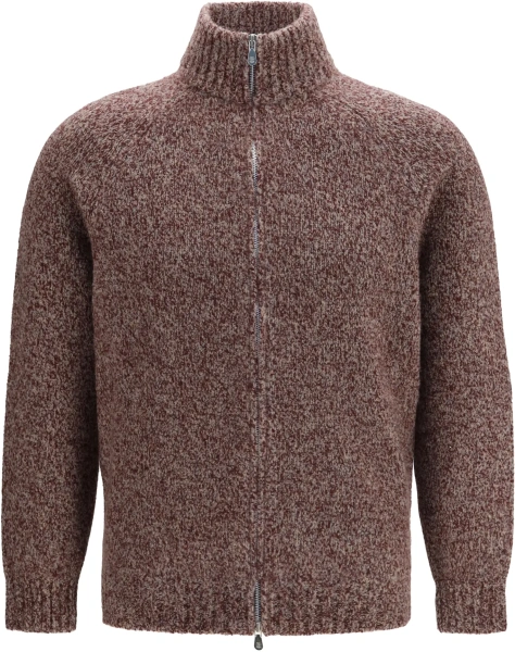 Cardigan Brunello Cucinelli multicolor din lana si matase