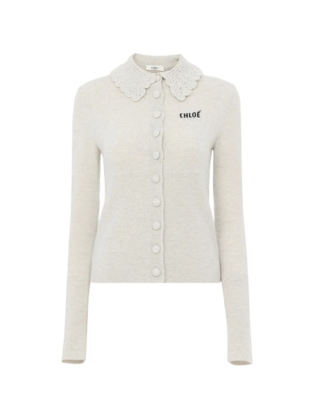 Cardigan Chloe gri din lana