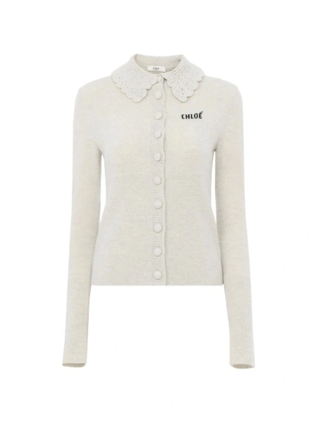Cardigan Chloe gri din lana