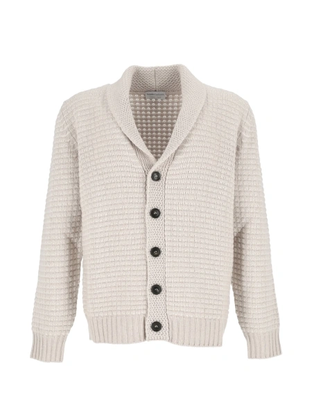 Cardigan SETTE FILI CASHMERE gri din casmir si lana
