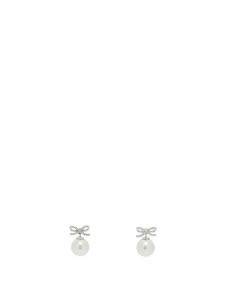 Cercei Earrings with pearl and crystals