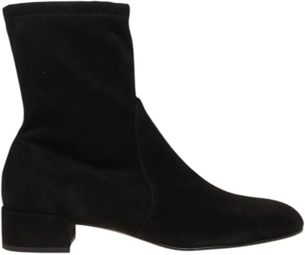 Cizme de iarna Stuart Weitzman negre din piele intoarsa
