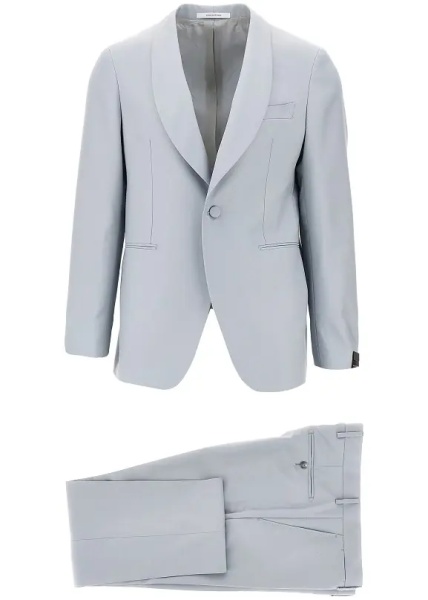 Costum Virgin wool single-breasted tailored suit