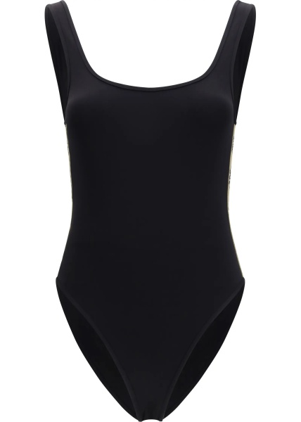 Costume One-piece Swimsuit with Check trim