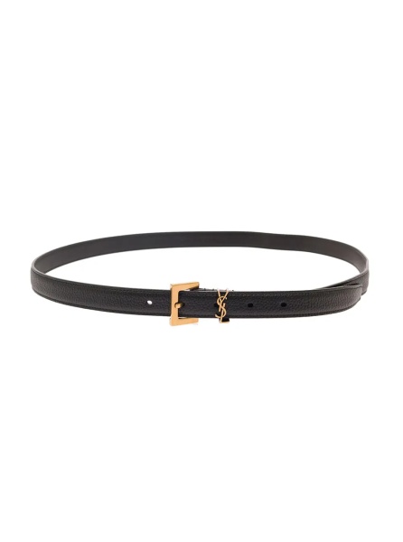 Curea Black Belt with Cassandre in Leather Man
