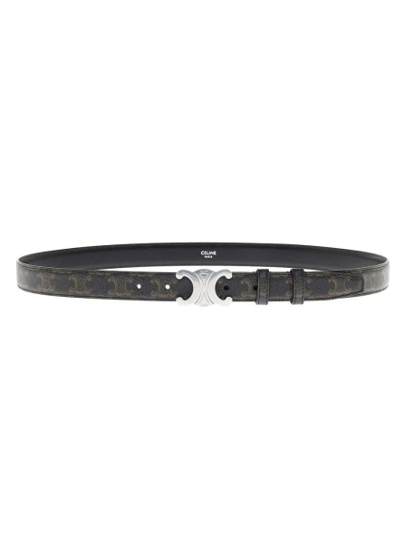 Curea Medium Triomphe Leather Belt Men Céline