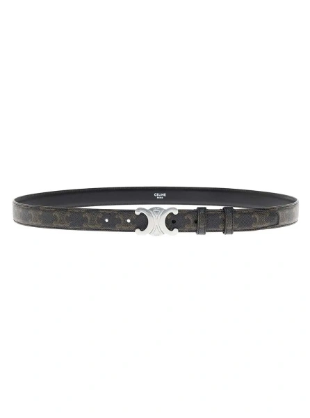 Curea Medium Triomphe Leather Belt Men Céline