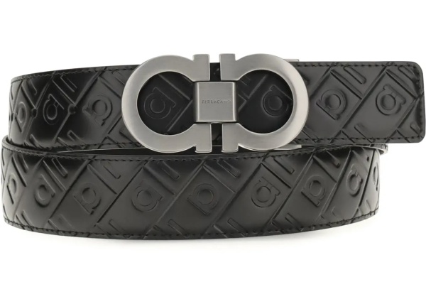 Curea Reversible leather Gancini Belt