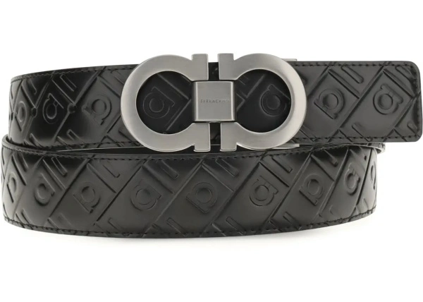 Curea Reversible leather Gancini Belt