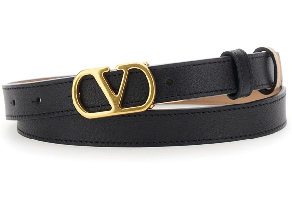 Curea Valentino Garavani Vlogo Signature Reversible Leather Belt