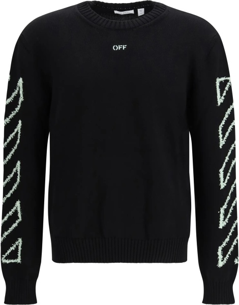 Diagonal Arrow Fuzzy Sweater