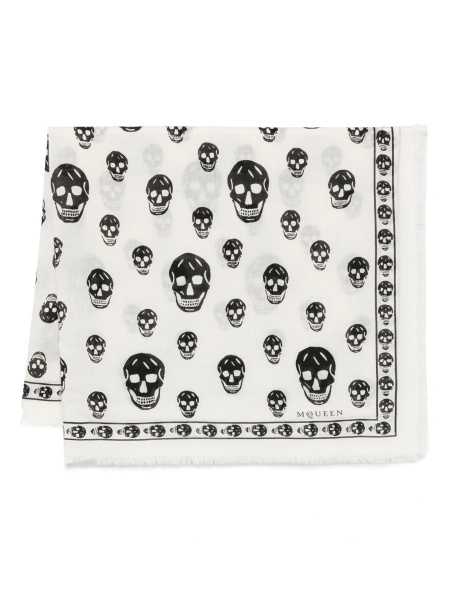 Esarfa Alexander McQueen alba