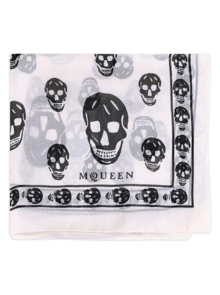 Esarfa Alexander McQueen alba