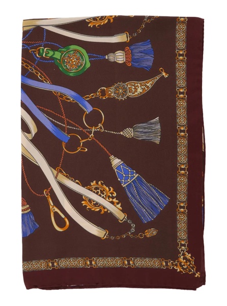 Esarfa SCARF with elegant design and refined details in Brown Unisex
