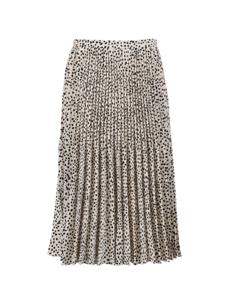Fusta cu pliuri MaxMara Studio neutra