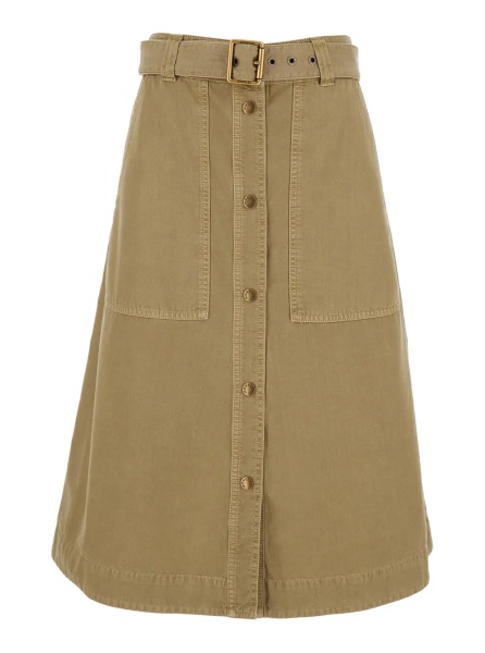 Fusta Dress 'SKIRT' with elegant design in Beige Cotton for Women